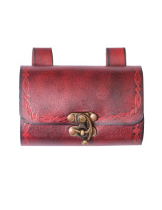 Sac du druide avec 4 récipients pour potions magiques -...