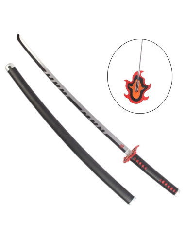 Katana de feu de Tanjiro Kamado de Kimetsu No Yaiba (96 cm.)