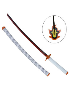Feu Katana de Rengoku Kyojuro de Kimetsu No Yaiba (97 cm.)