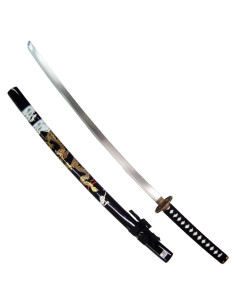 Dragon ornemental Katana, fourreau noir (102 cm.)