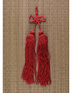 Pompon rouge pour sabres de Tai Chi et Kung Fu