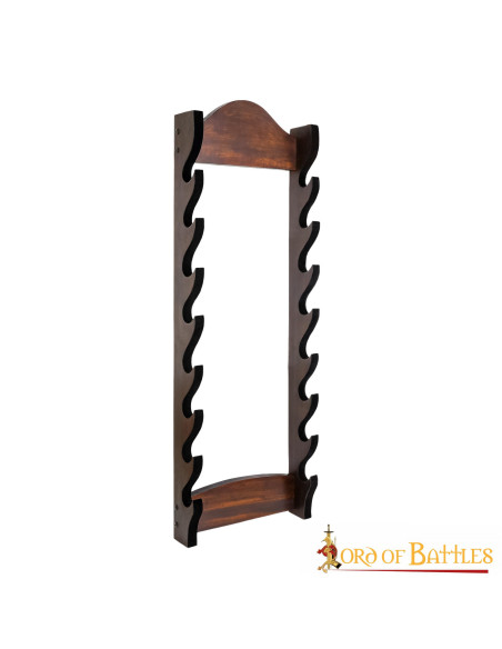 Support mural pour 8 épées et haches...