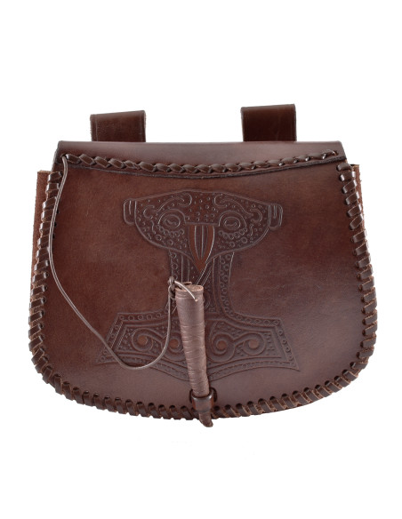 Sac viking Marteau de Thor en cuir...