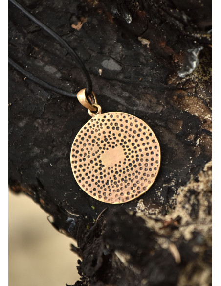 Pendentif Viking Vegvísir en bronze