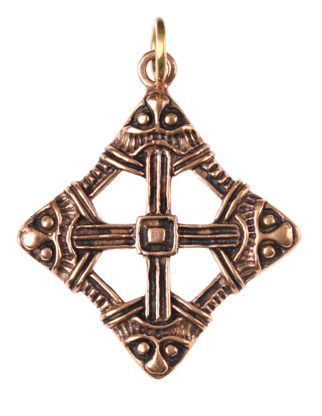 Pendentif croix viking en bronze