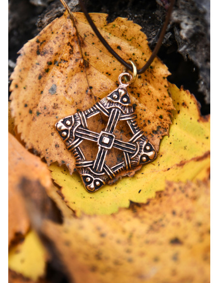 Pendentif croix viking en bronze