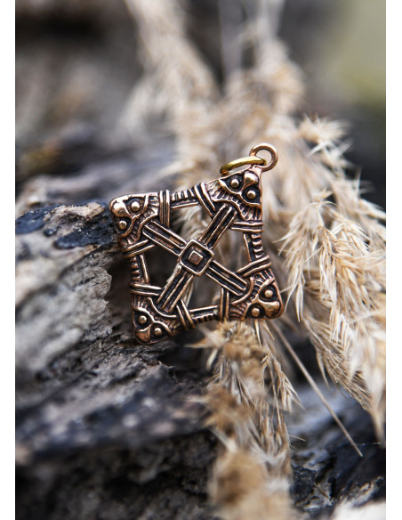 Pendentif croix viking en bronze