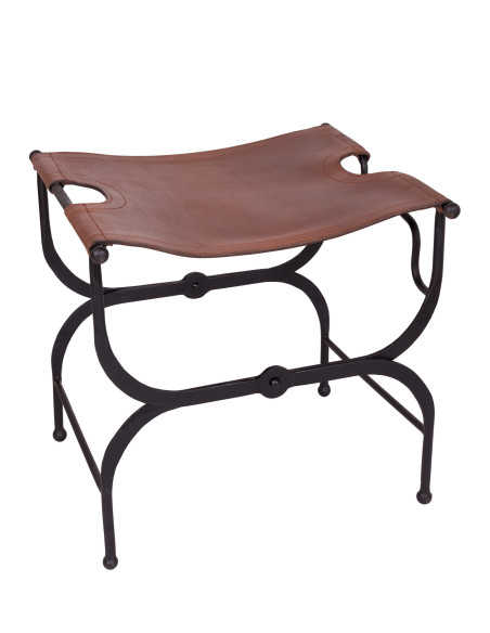 Tabouret pliant romain et médiéval en...