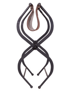 Tabouret pliant romain et médiéval en fer forgé 2