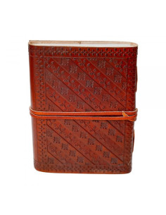 Journal en cuir de dragon celtique (17,7x12,7 cm.) 2