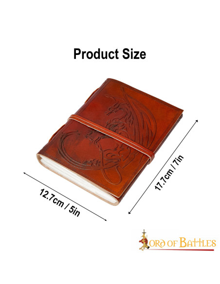 Journal en cuir de dragon celtique...
