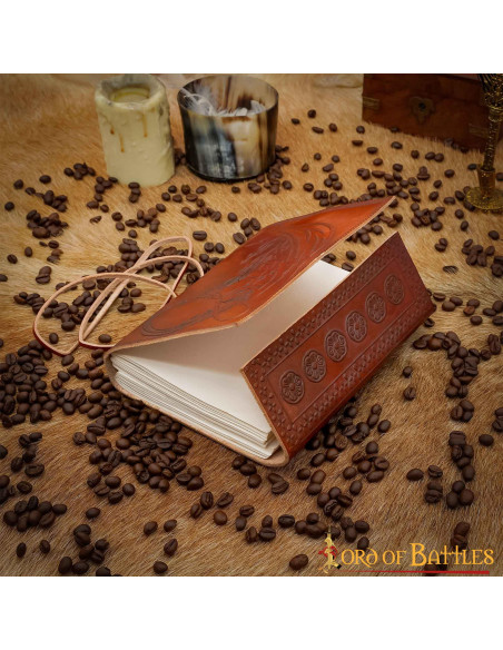 Journal en cuir de dragon celtique...