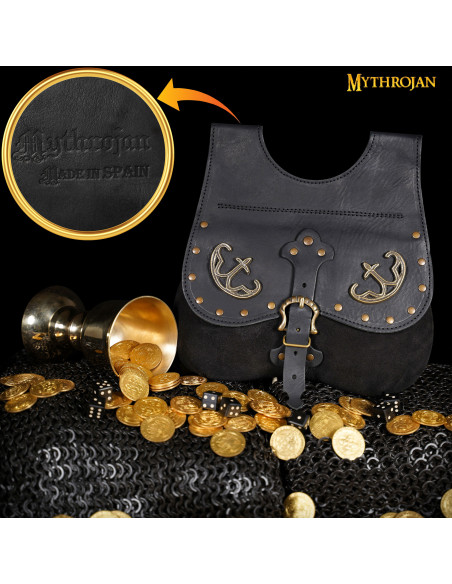 Sac médiéval, type sac banane, en...