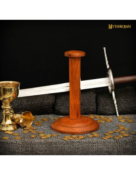 Présentoir de casque en bois (38 cm.)