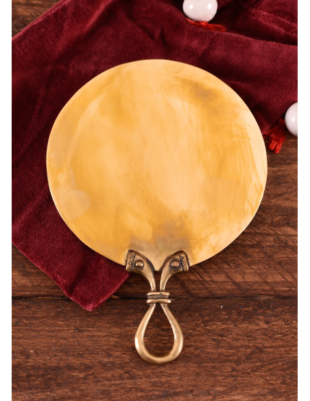 Miroir celtique en laiton (17,5x11,5...