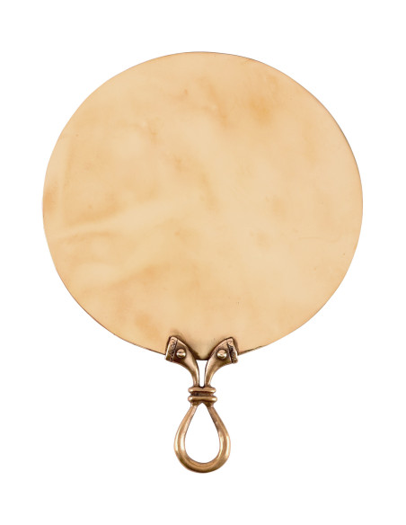 Miroir celtique en laiton (18x13,5 cm.)