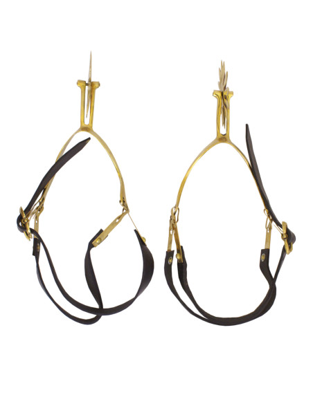 Eperons de Churburg, laiton, paire