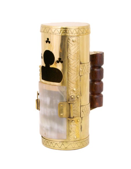 Lanterne médiévale en laiton pour...