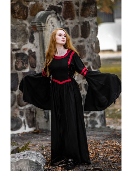 Robe médiévale Isolde, avec capuche