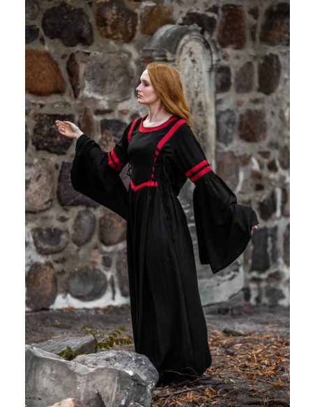 Robe médiévale Isolde, avec capuche