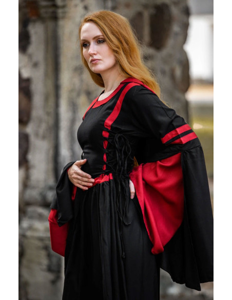 Robe médiévale Isolde, avec capuche