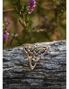 Fibule celtique Triquetta en bronze (2,9 cm.) 2