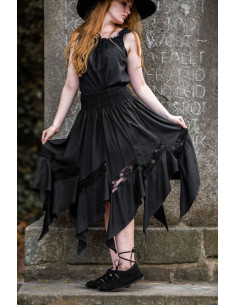 Jupe sorcière modèle Selena, noire