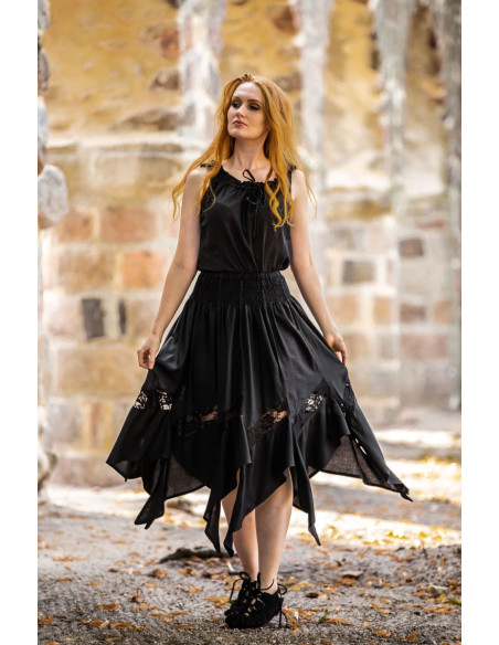 Jupe sorcière modèle Selena, noire