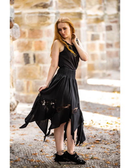 Jupe sorcière modèle Selena, noire