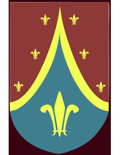 Bannière médiévale fleur de lys, différentes tailles