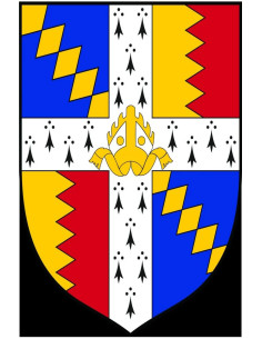 Étalon médiéval avec des quartiers en forme de losange