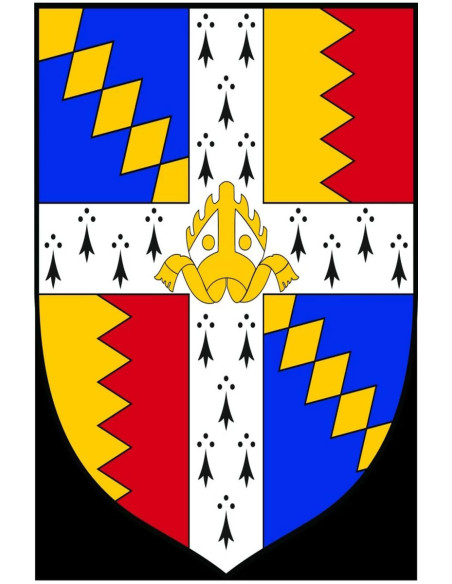 Étalon médiéval avec des quartiers en...