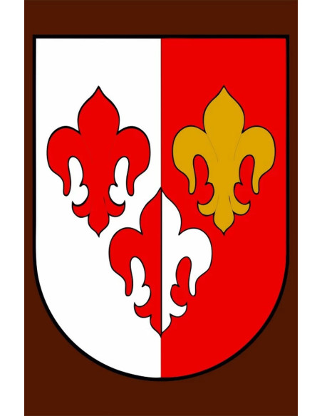 Étalon médiéval 3 fleurs de lys, 100...