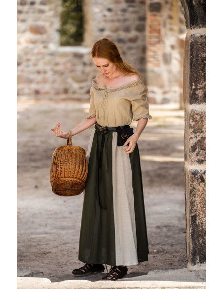 Jupe médiévale modèle Diana, naturel...