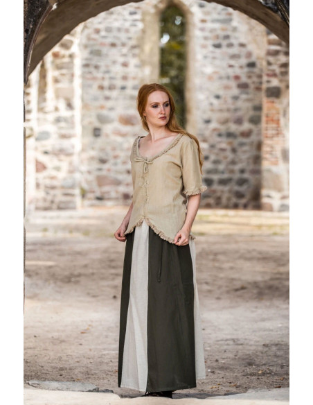 Jupe médiévale modèle Diana, naturel...