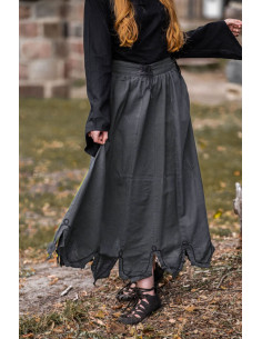 Jupe médiévale avec broderie modèle Svenja, bleu