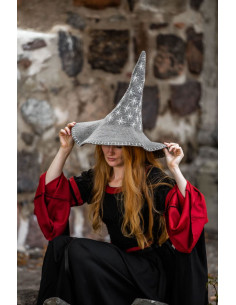 Chapeau de sorcière modèle Etoile, coloris Gris 2