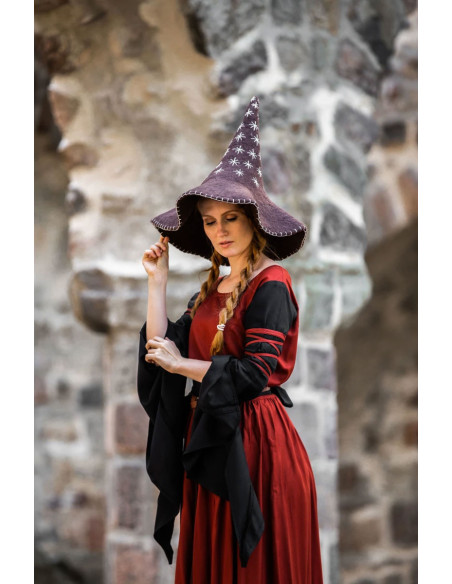 Chapeau de sorcière modèle étoile,...