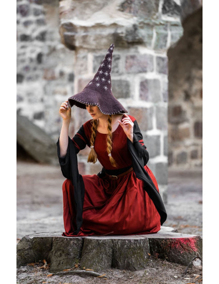 Chapeau de sorcière modèle étoile,...
