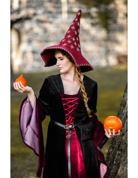 Chapeau de sorcière modèle étoile,...