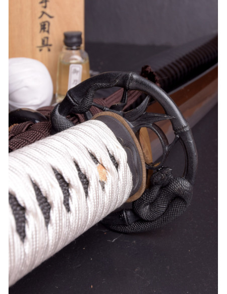 Hanwei serpent katana, acier plié...