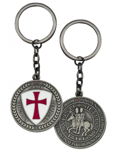 Porte-clés des Templiers, vieil argent