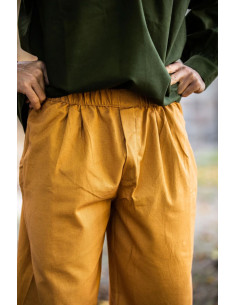 Pantalon pirate Vincent, couleur marron miel 2