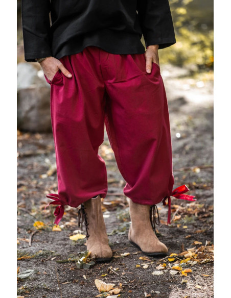 Pantalon pirate Vincent, couleur rouge