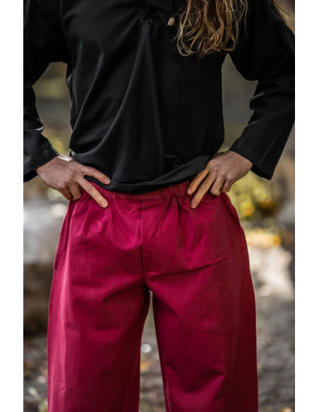 Pantalon pirate Vincent, couleur rouge