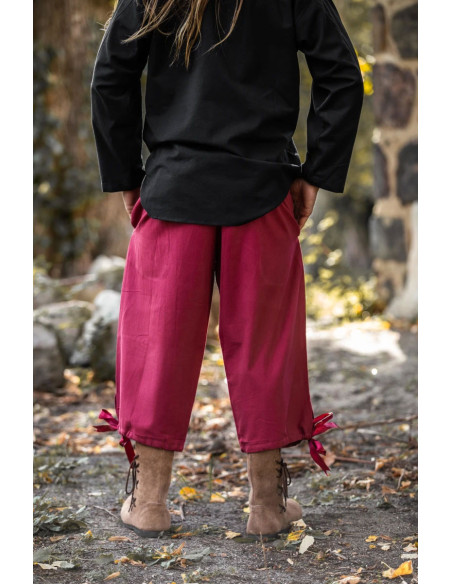 Pantalon pirate Vincent, couleur rouge