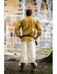 Pantalon médiéval Gerold, couleur blanc naturel 2