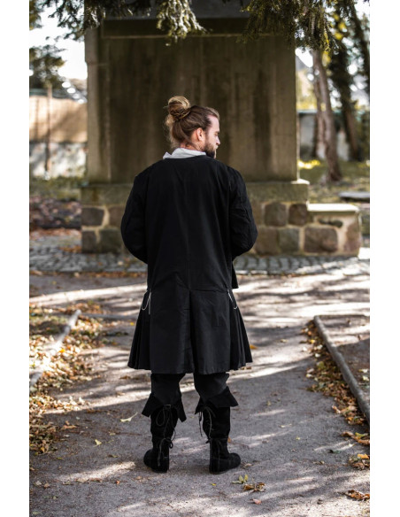 Manteau pirate noir modèle Edward