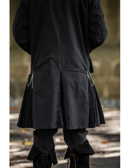 Manteau pirate noir modèle Edward