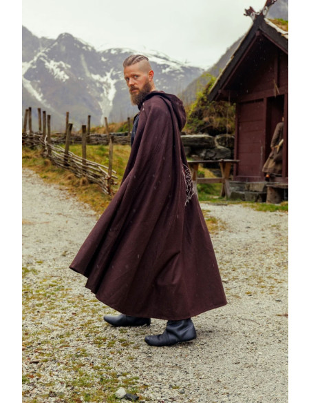 Cape Alpha Viking avec broderie loup,...